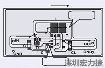 圖2：升壓電路的PCB設(shè)計示例。