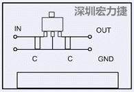 圖3：降壓電路的PCB設(shè)計示例。