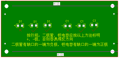 關(guān)于二極管、鉭電容的極性標(biāo)注